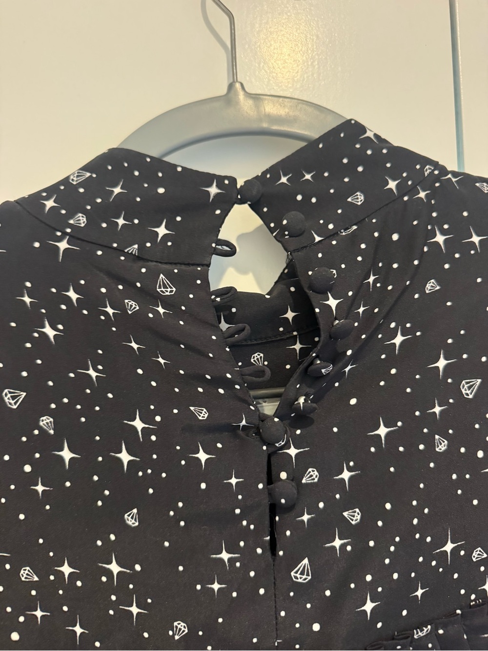 Frame Black Star-Print Ruffle Dress - Picture 4 of 6